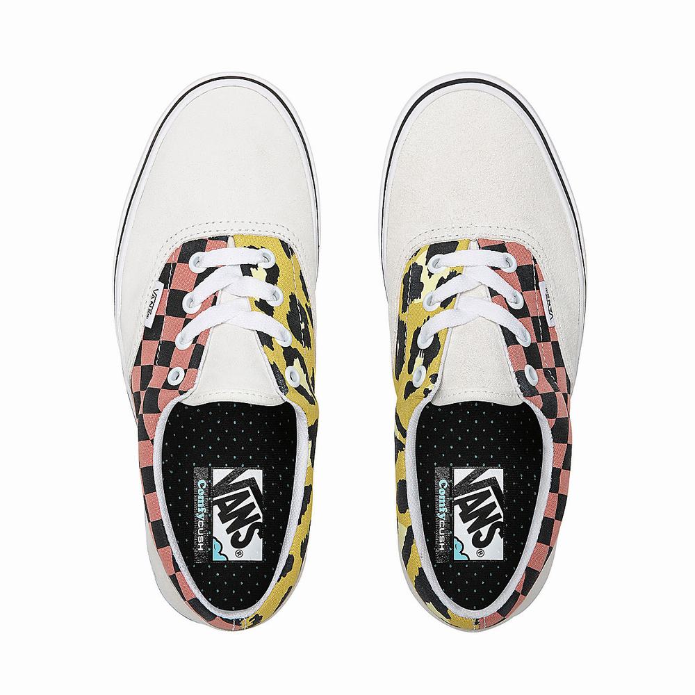 Women's Vans Mixed Media ComfyCush Era Sneakers Multicolor / White | USA10739