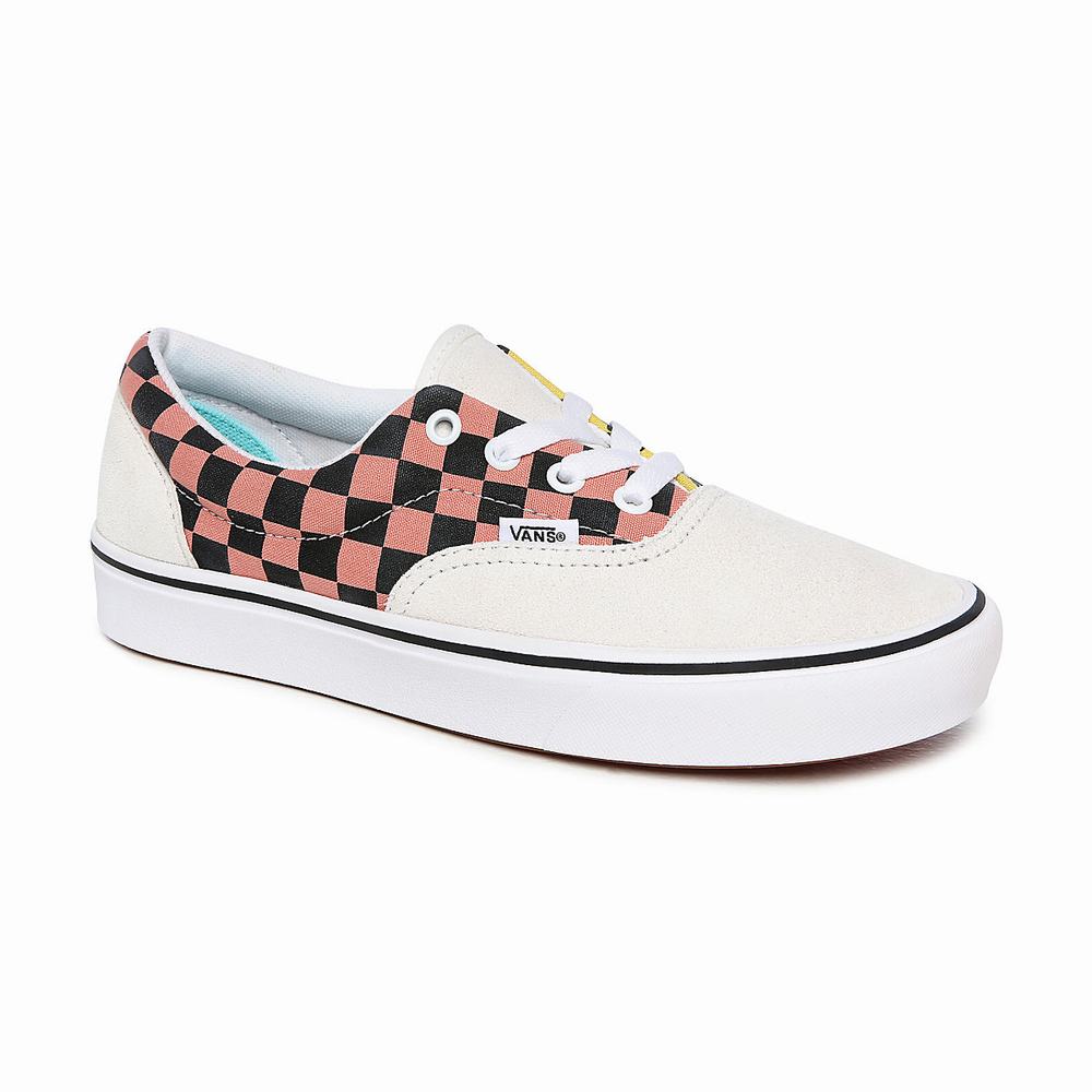 Women's Vans Mixed Media ComfyCush Era Sneakers Multicolor / White | USA10739