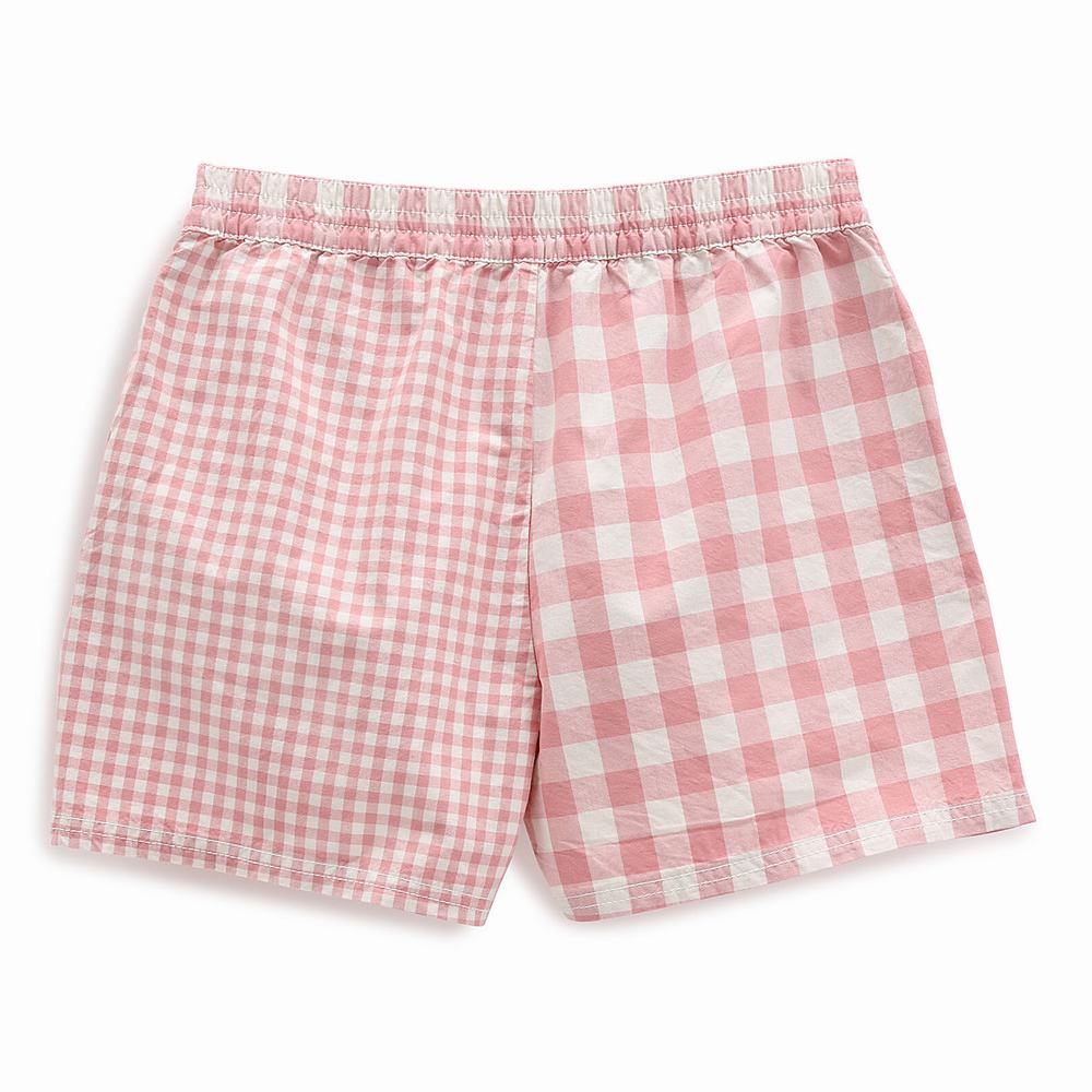 Women's Vans Mixed Up Gingham Shorts Pink | USA85634