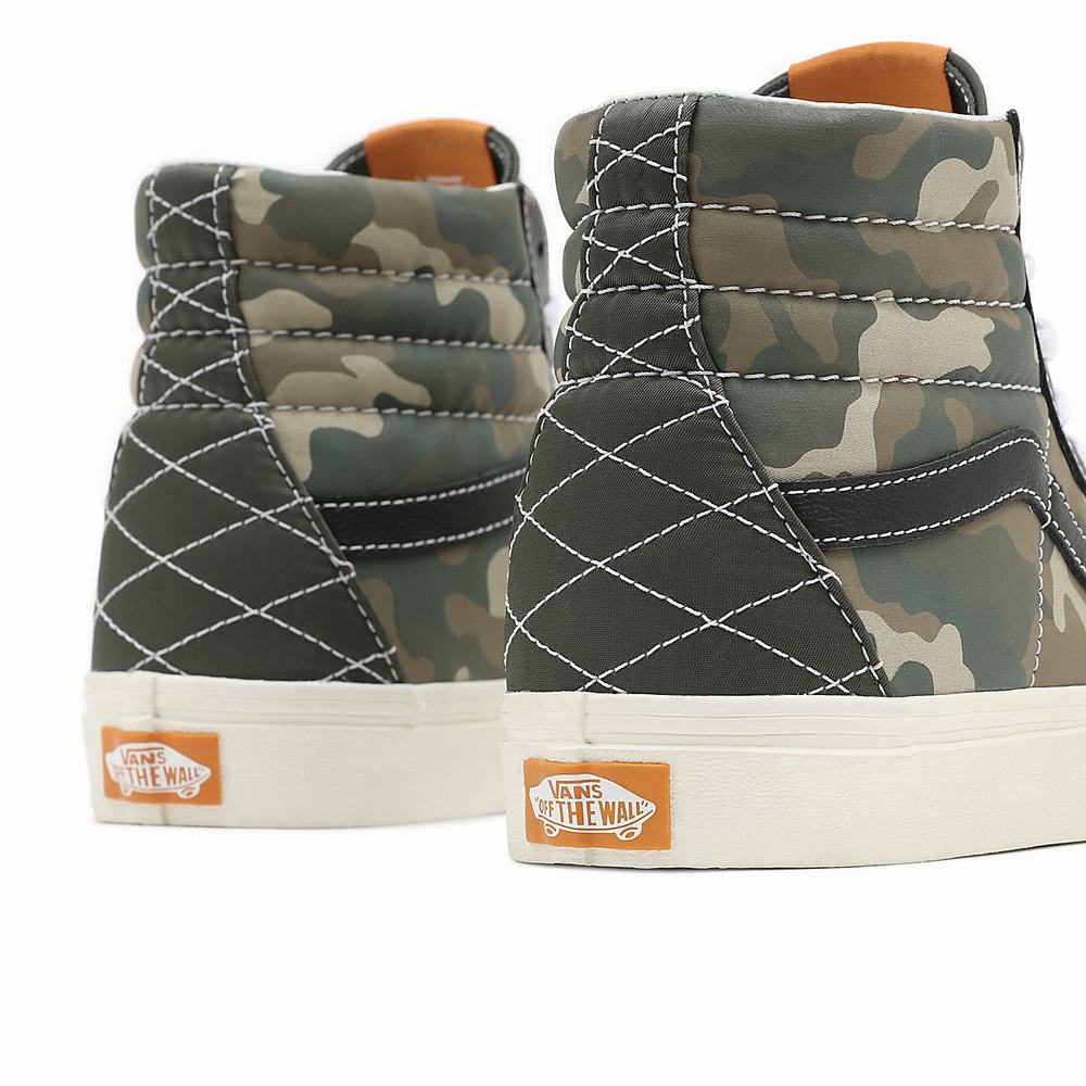 Women's Vans Mixed Utility Sk8-Hi Sneakers Green | USA13954