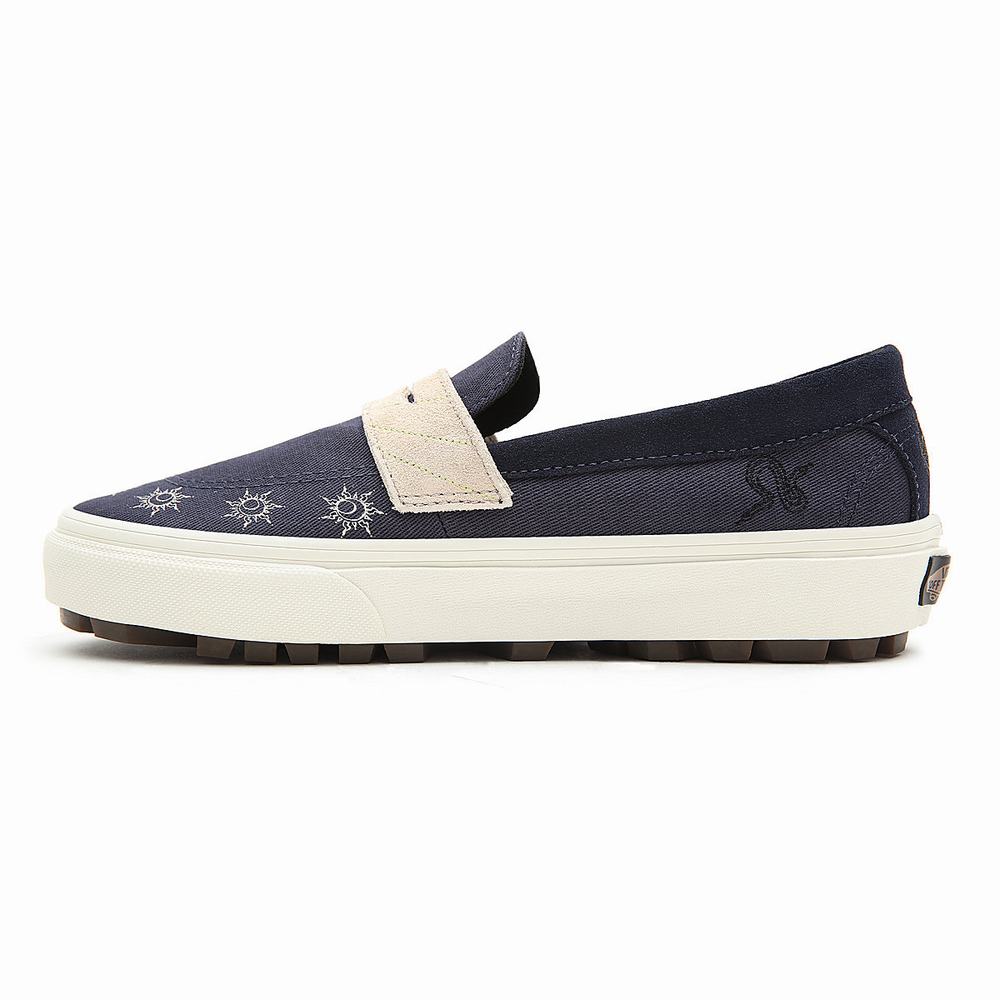 Women's Vans Mystic Style 53 DX Sneakers Beige / Navy | USA49768