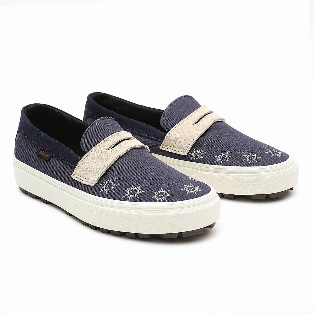 Women\'s Vans Mystic Style 53 DX Sneakers Beige / Navy | USA49768