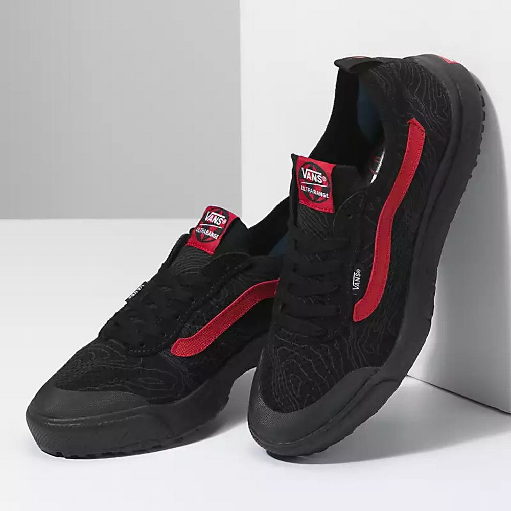 Women's Vans Nathan Florence UltraRange VR3 Sneakers Black / Red | USA08125