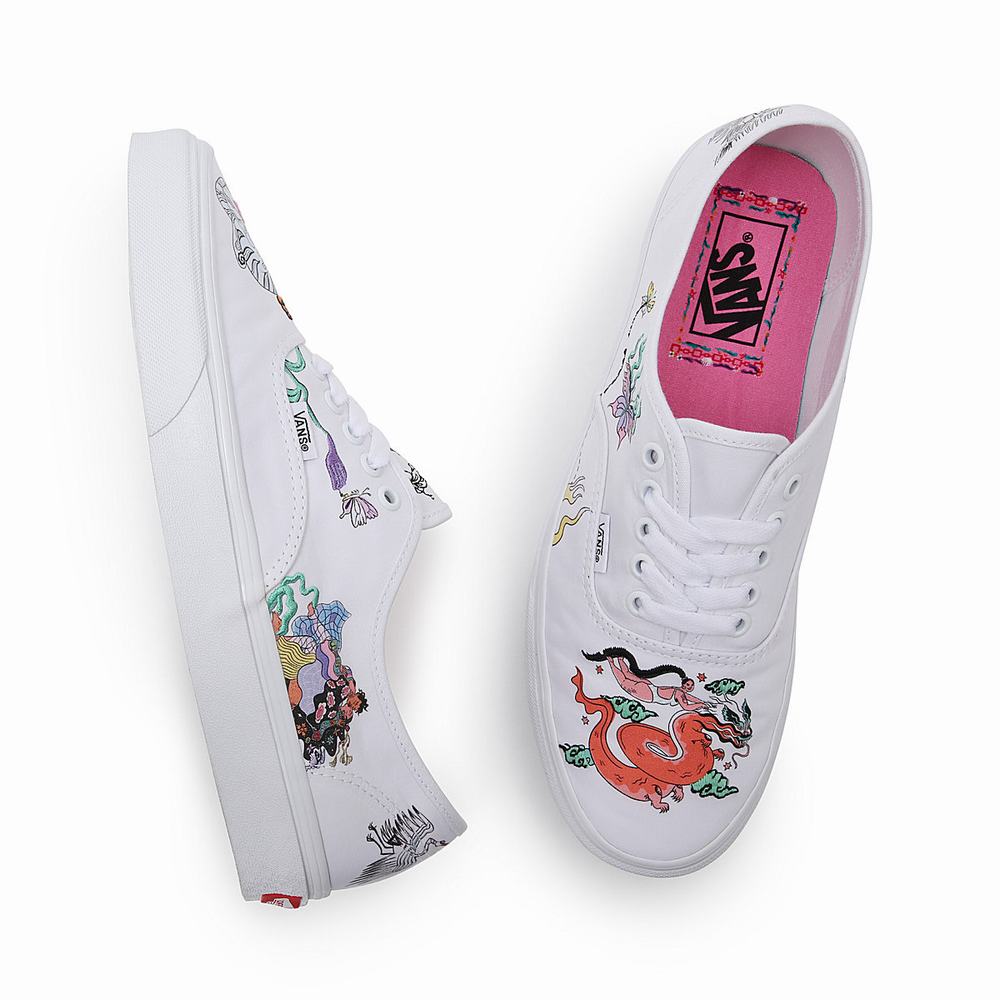 Women's Vans OTW Gallery Authentic Sneakers Multicolor / White | USA14038