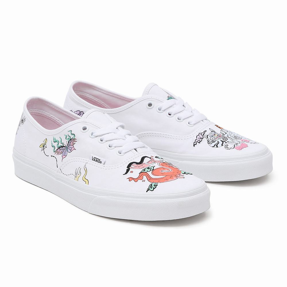 Women\'s Vans OTW Gallery Authentic Sneakers Multicolor / White | USA14038