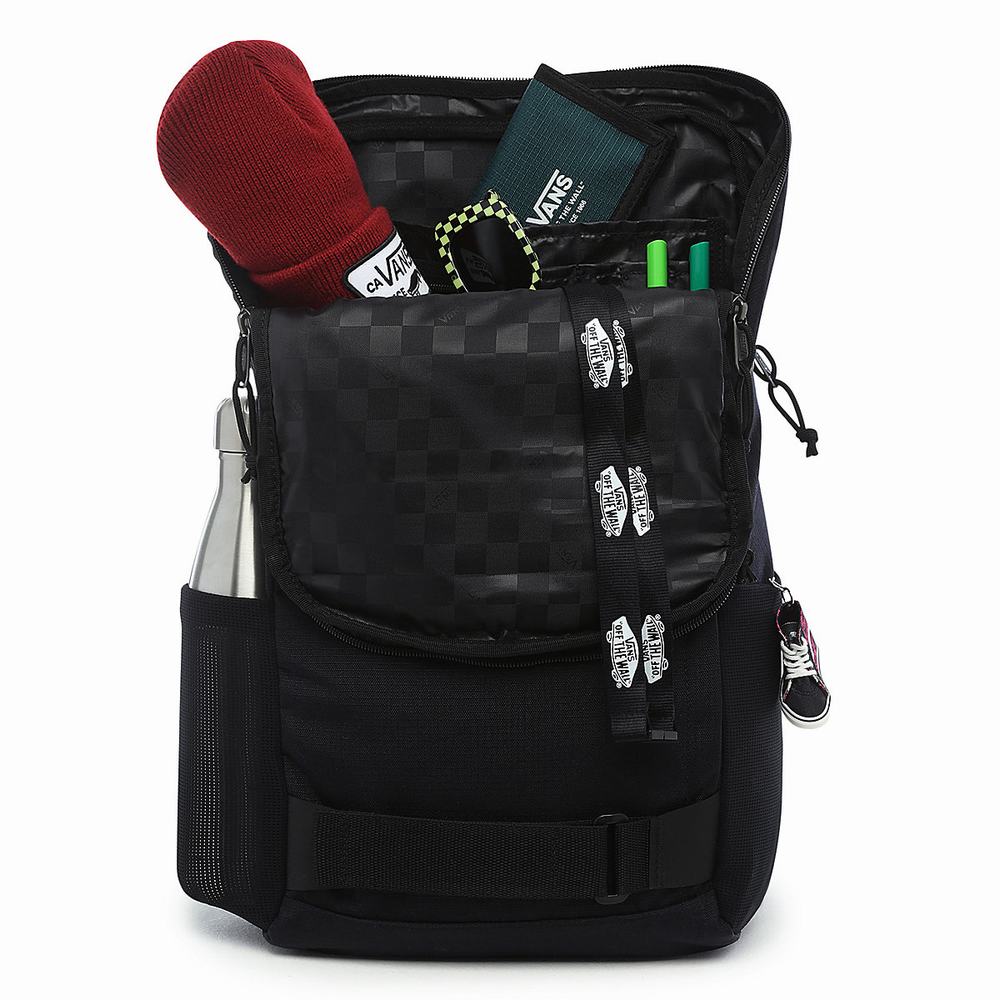 Women's Vans Obstacle Skatepack Backpacks Black | USA80731