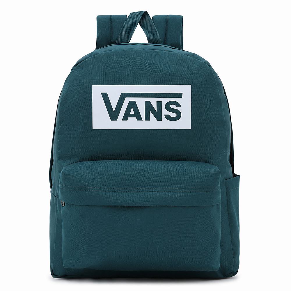 Women\'s Vans Old Skool Boxed Backpacks Blue | USA96482