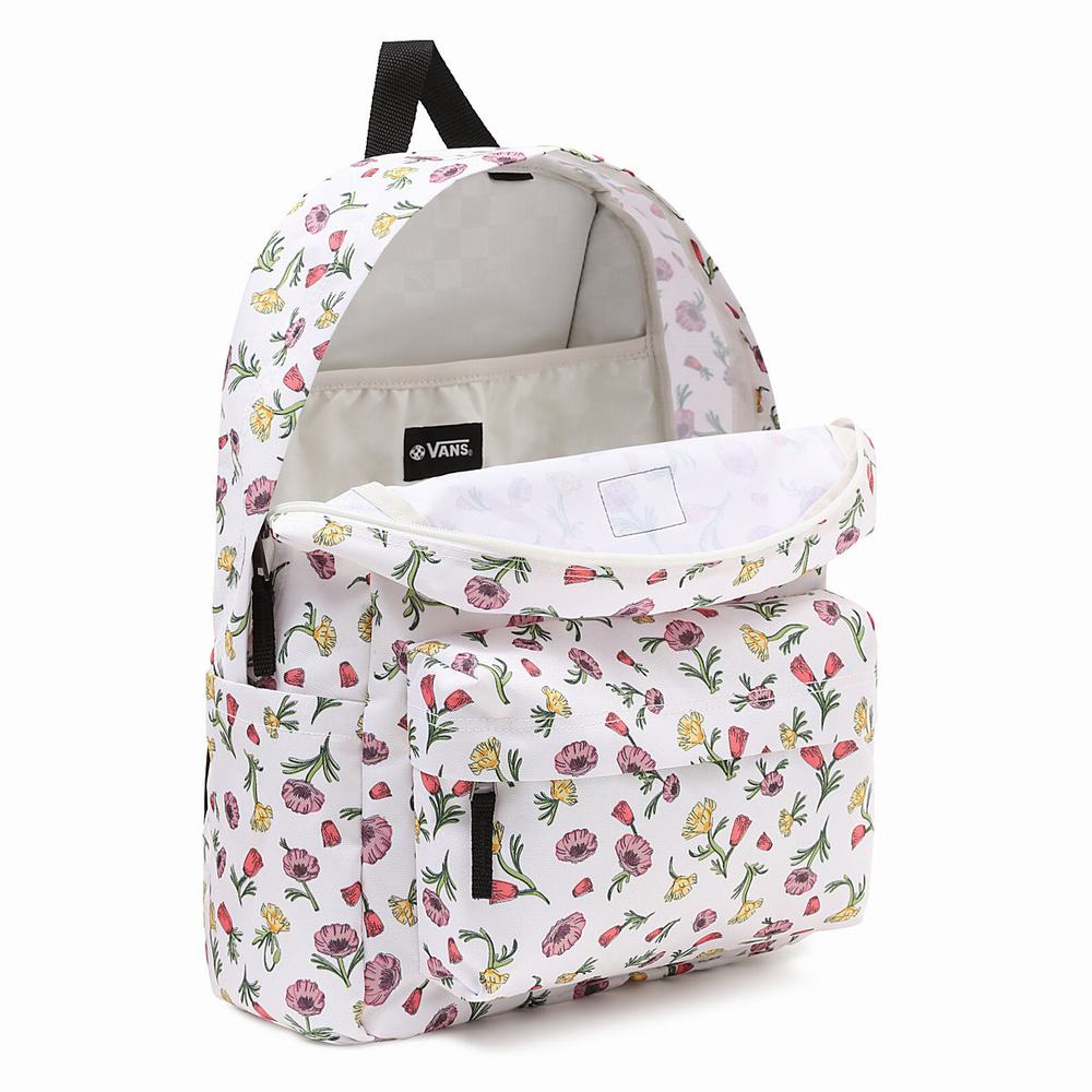 Women's Vans Old Skool H20 Backpacks Multicolor / White | USA53681