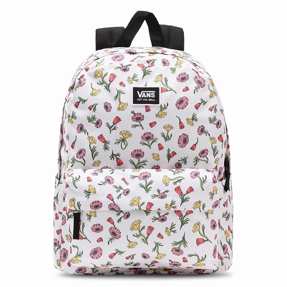 Women\'s Vans Old Skool H20 Backpacks Multicolor / White | USA53681