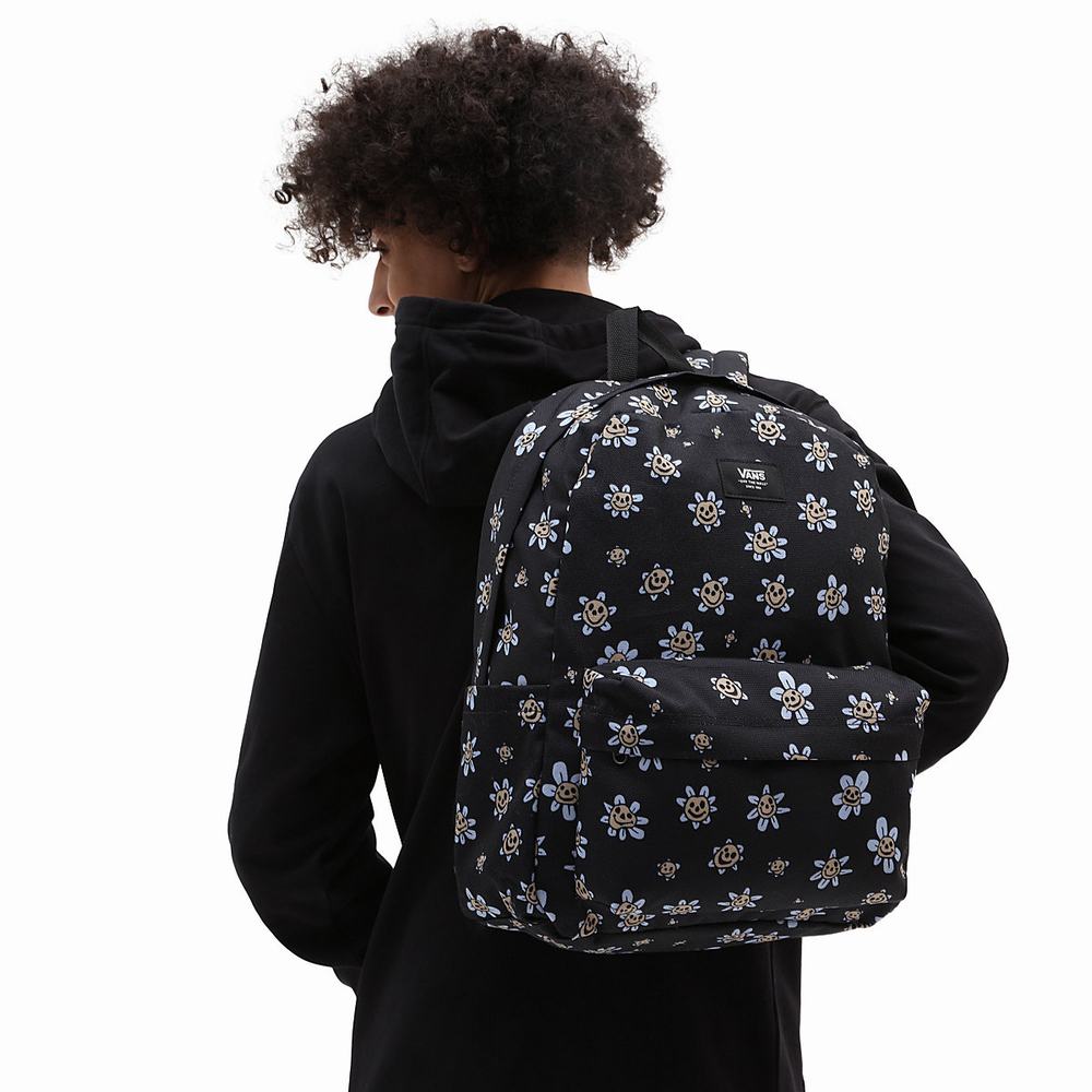 Women's Vans Old Skool H2O Backpacks Black | USA24978