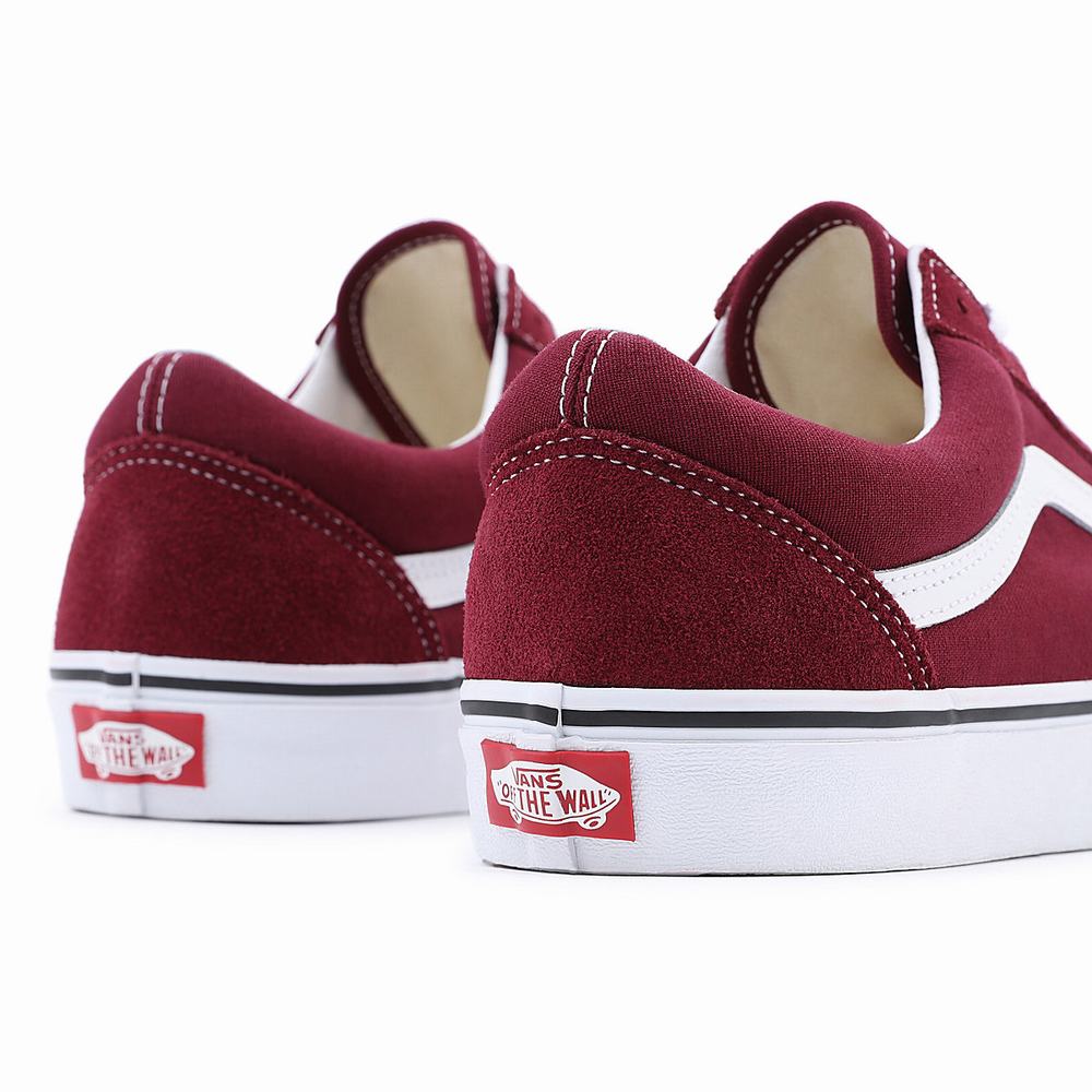 Women's Vans Old Skool Low Top Shoes Red | USA21079