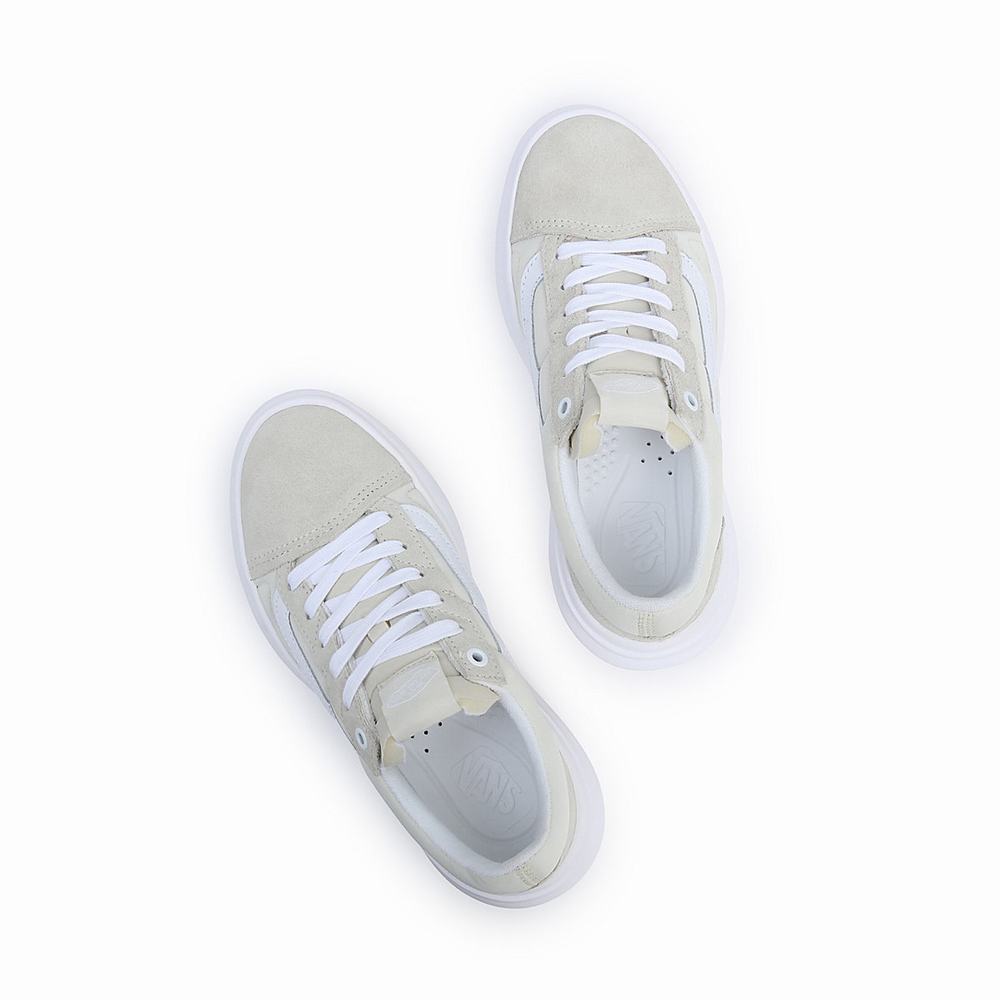 Women's Vans Old Skool Overt CC Sneakers Beige | USA83726