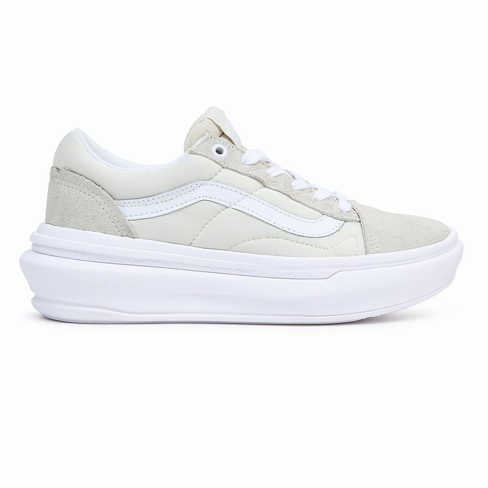 Women's Vans Old Skool Overt CC Sneakers Beige | USA83726