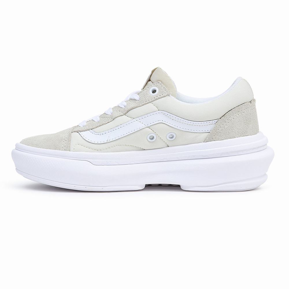 Women's Vans Old Skool Overt CC Sneakers Beige | USA83726