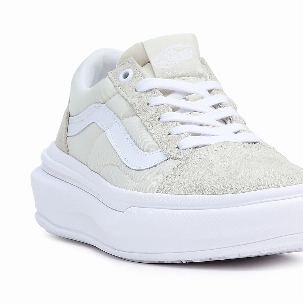 Women's Vans Old Skool Overt CC Sneakers Beige | USA83726