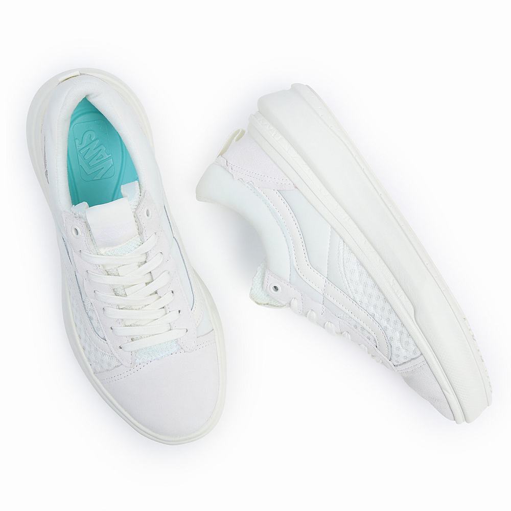 Women's Vans Old Skool Overt Plus CC Sneakers White | USA14937