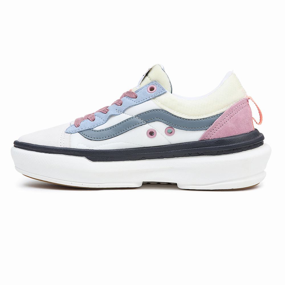 Women's Vans Old Skool Overt Plus CC Sneakers White | USA34862