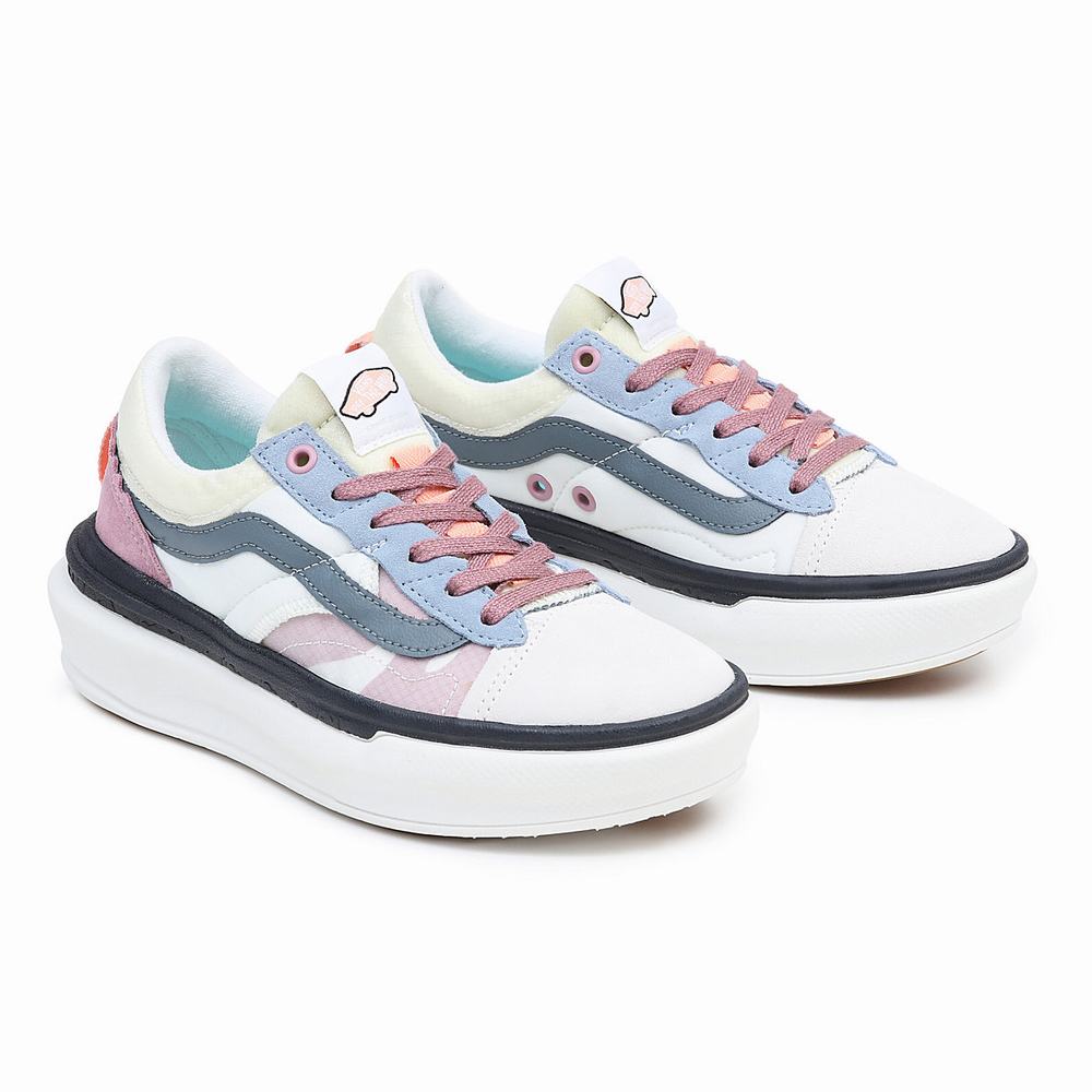 Women\'s Vans Old Skool Overt Plus CC Sneakers White | USA34862