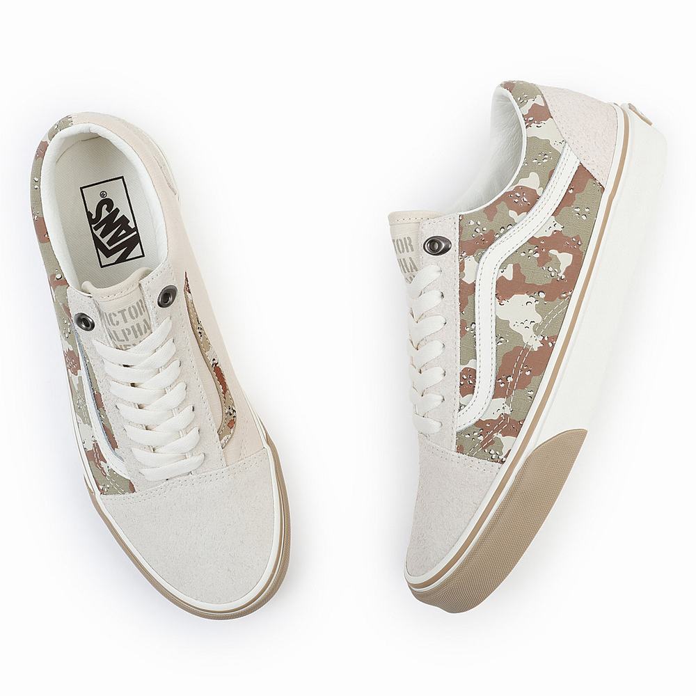 Women's Vans Old Skool Sneakers Beige | USA84127