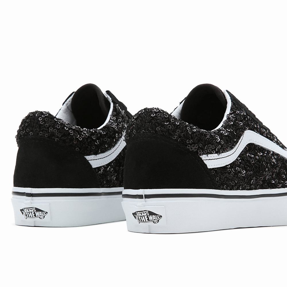 Women's Vans Old Skool Sneakers Black | USA45307