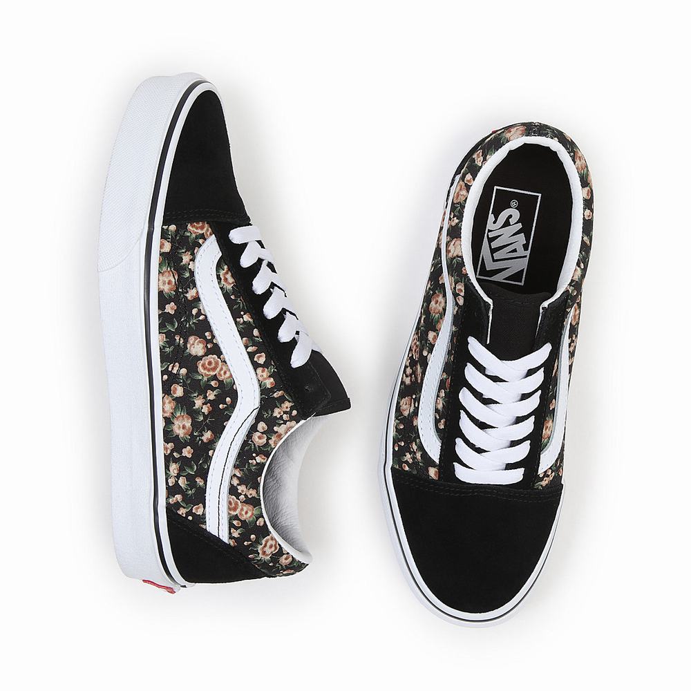 Women's Vans Old Skool Sneakers Black | USA50836