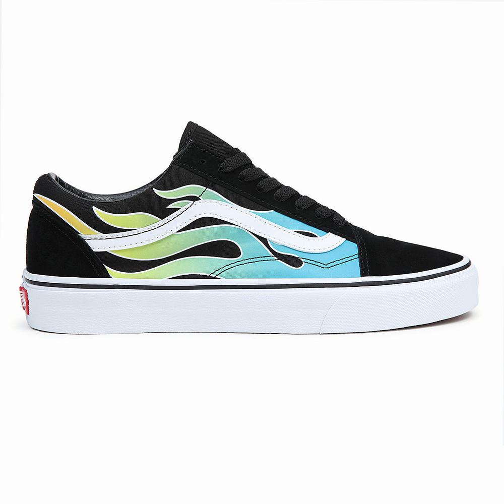 Women's Vans Old Skool Sneakers Blue / Black | USA34908