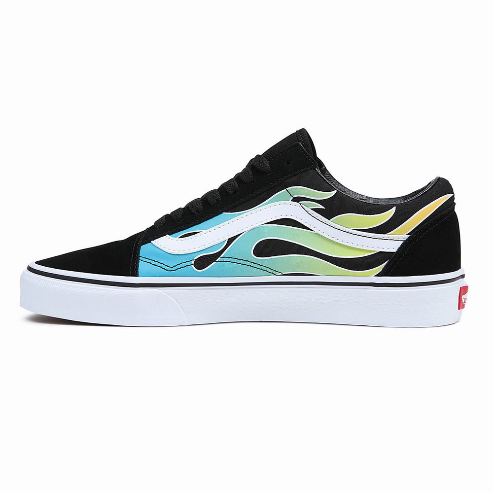 Women's Vans Old Skool Sneakers Blue / Black | USA34908