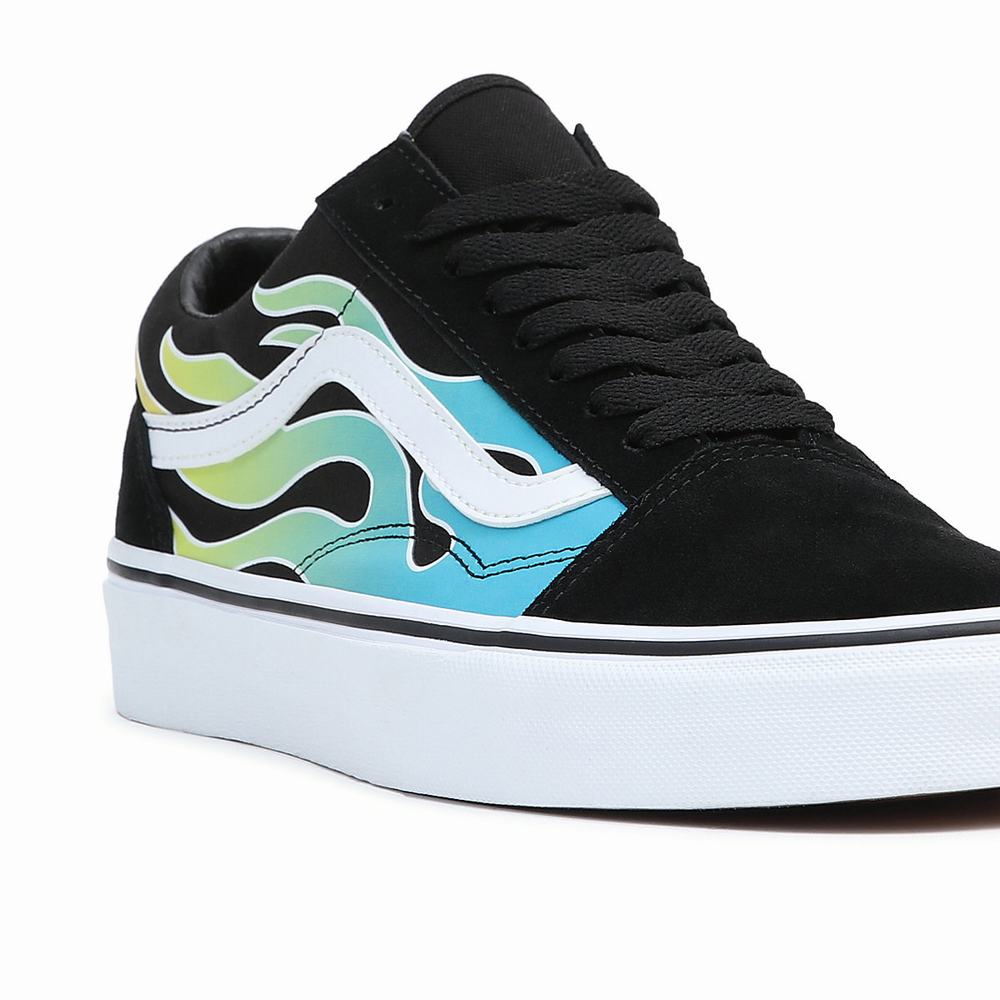 Women's Vans Old Skool Sneakers Blue / Black | USA34908