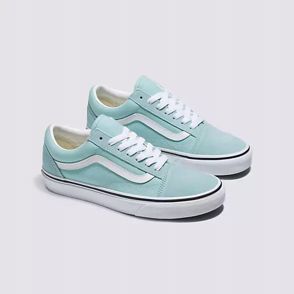 Women's Vans Old Skool Sneakers Blue | USA03285