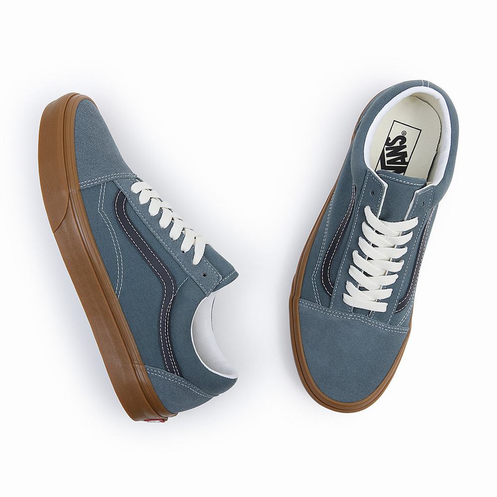 Women's Vans Old Skool Sneakers Blue | USA98145