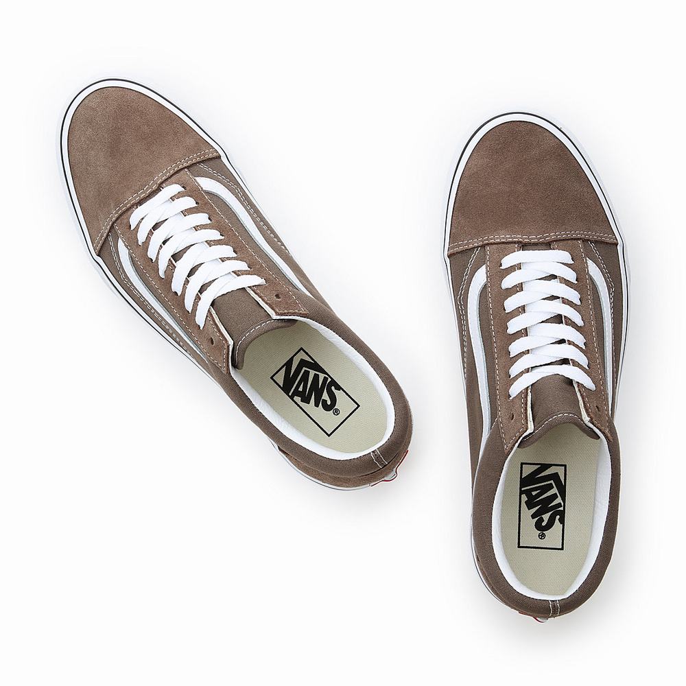 Women's Vans Old Skool Sneakers Brown | USA32986