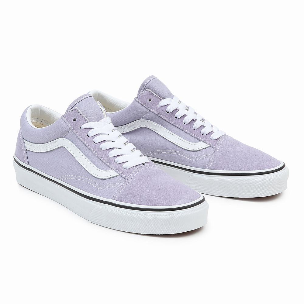 Women\'s Vans Old Skool Sneakers Purple | USA80157