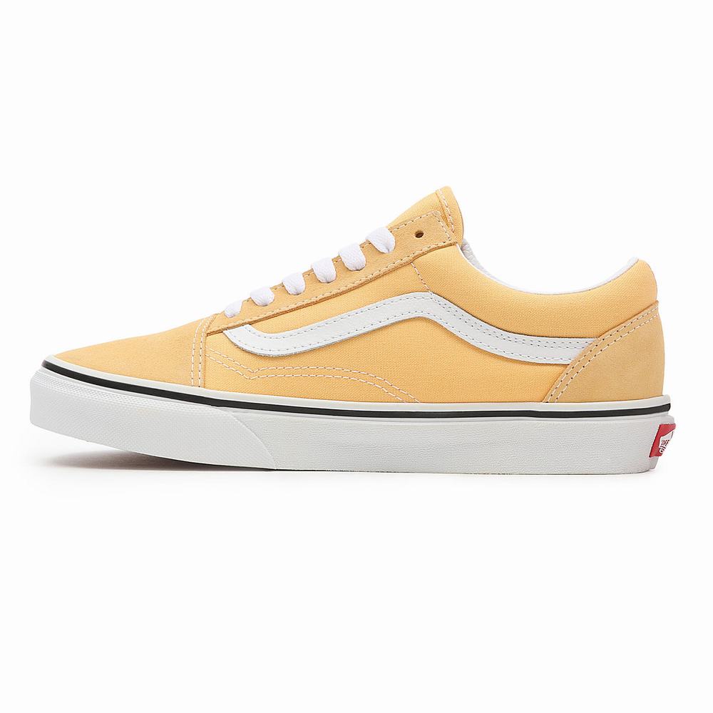 Women's Vans Old Skool Sneakers Yellow | USA39485