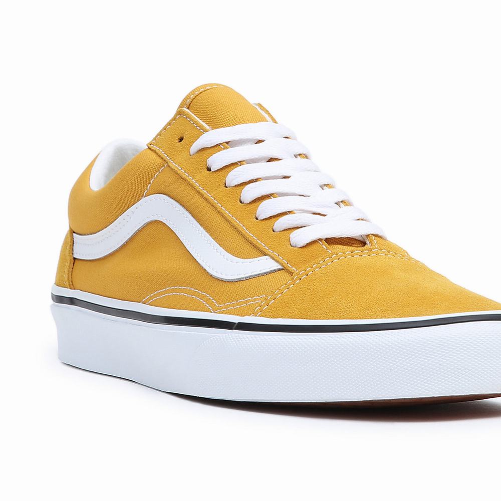 Women's Vans Old Skool Sneakers Yellow | USA82054