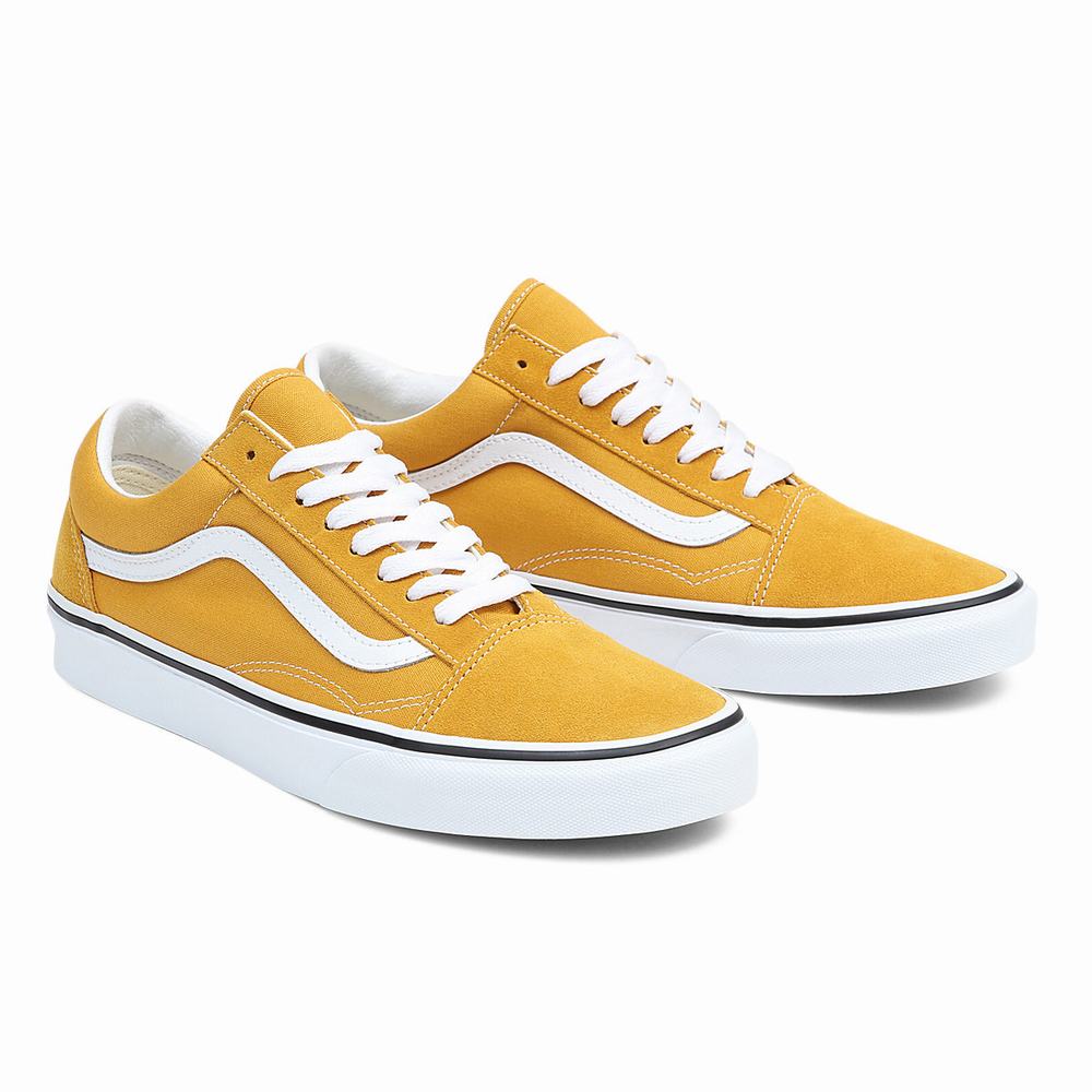 Women\'s Vans Old Skool Sneakers Yellow | USA82054