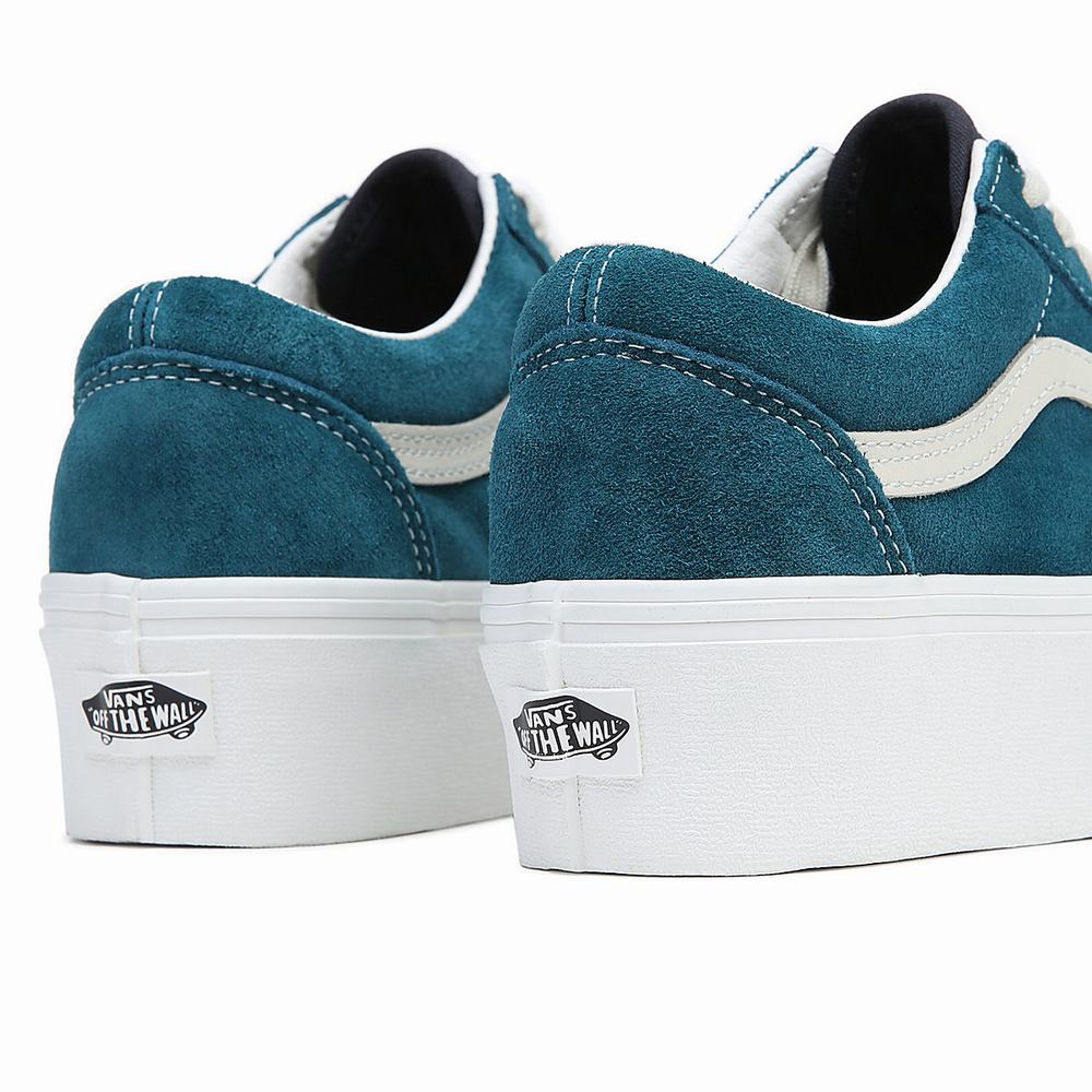 Women's Vans Old Skool Stackform Sneakers Blue | USA31756