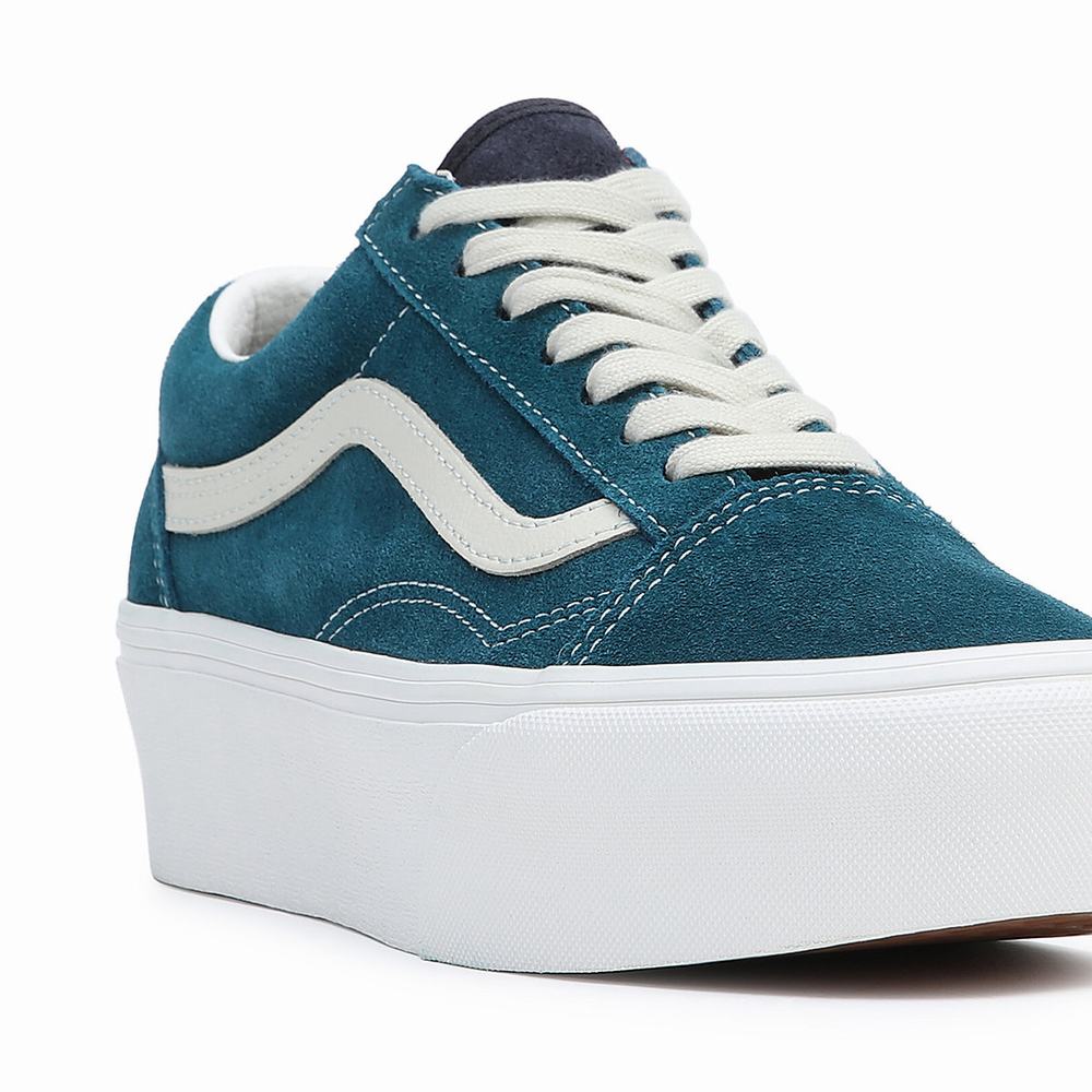 Women's Vans Old Skool Stackform Sneakers Blue | USA31756