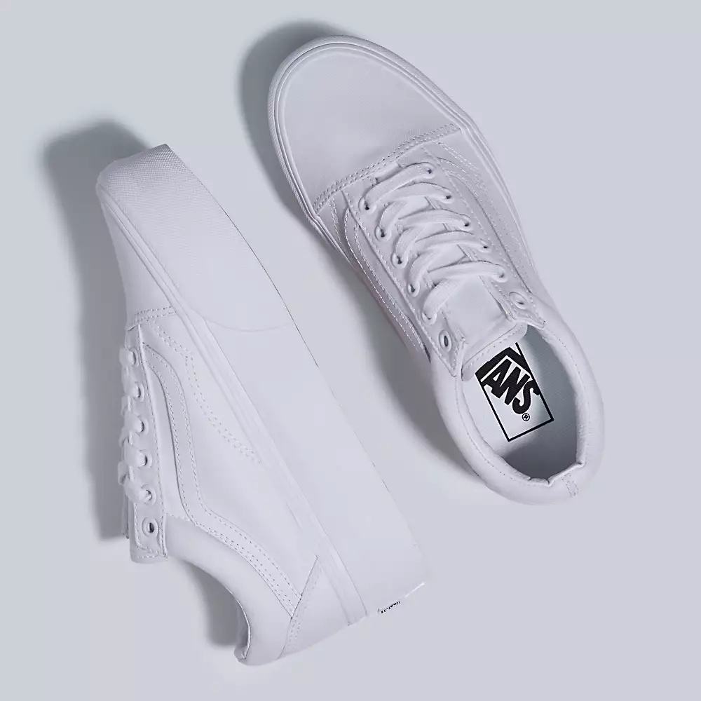 Women's Vans Old Skool Stackform Sneakers White | USA36170