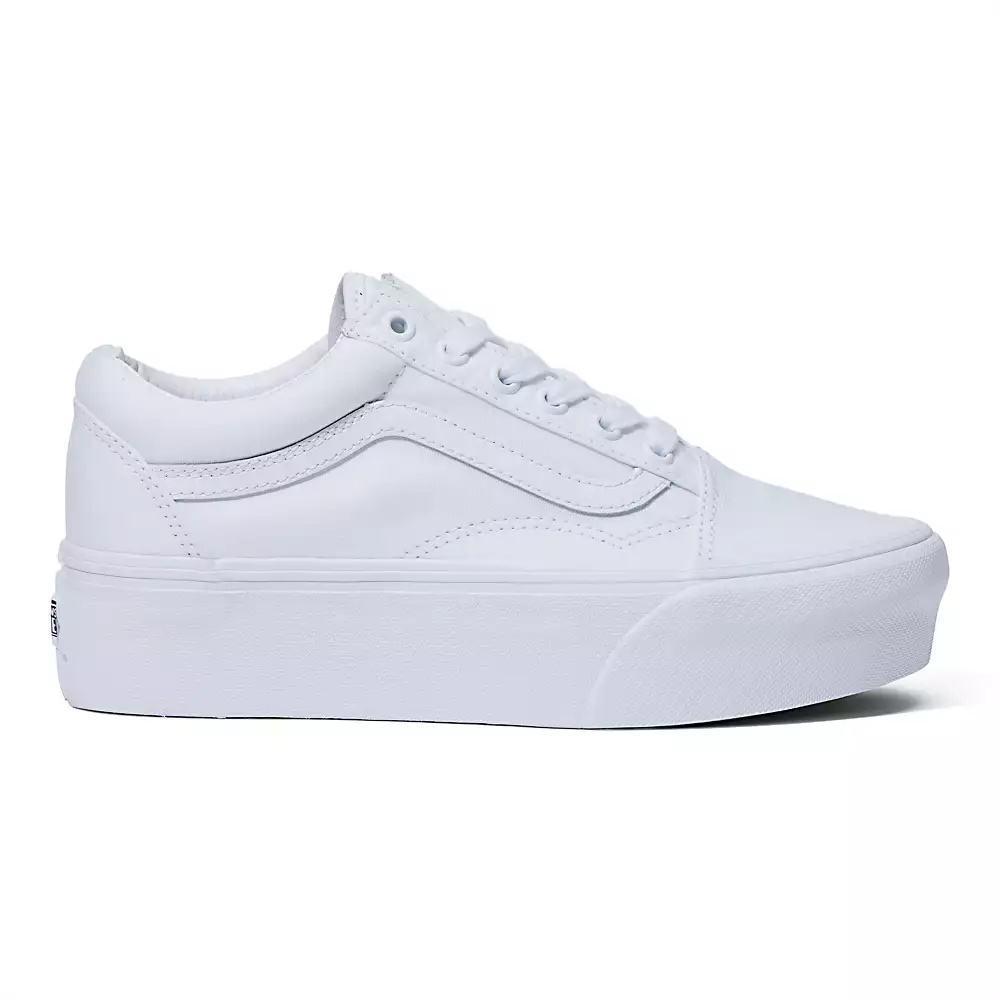 Women's Vans Old Skool Stackform Sneakers White | USA36170