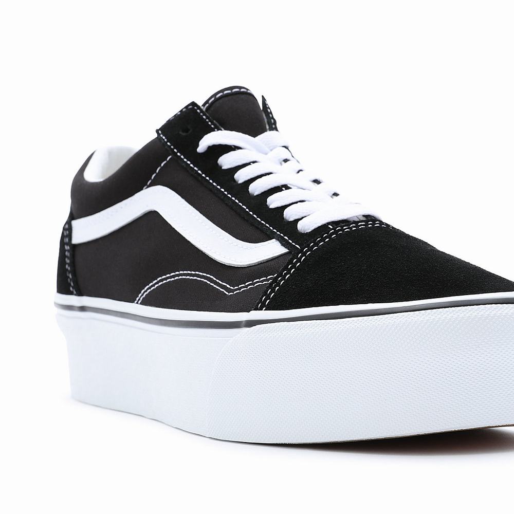 Women's Vans Old Skool Stackform Sneakers Black | USA64283