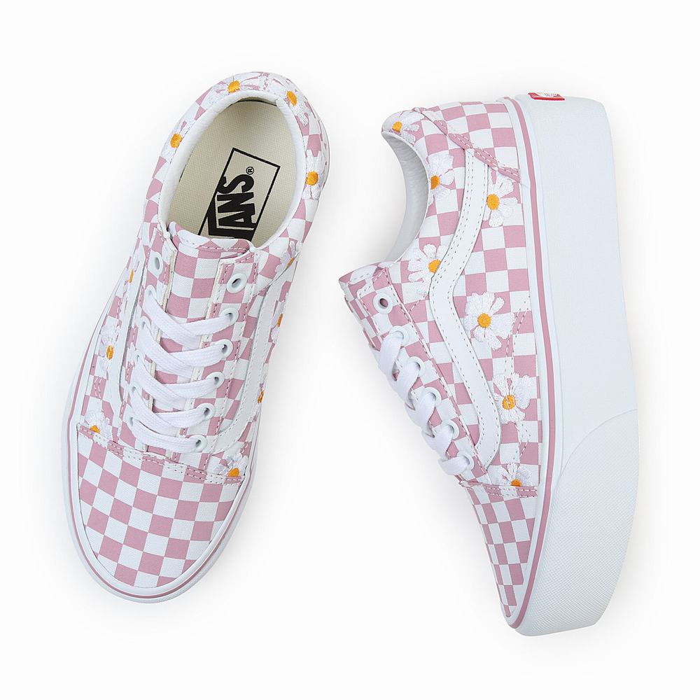 Women's Vans Old Skool Stackform Sneakers Pink | USA74680