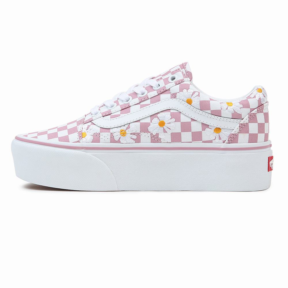 Women's Vans Old Skool Stackform Sneakers Pink | USA74680