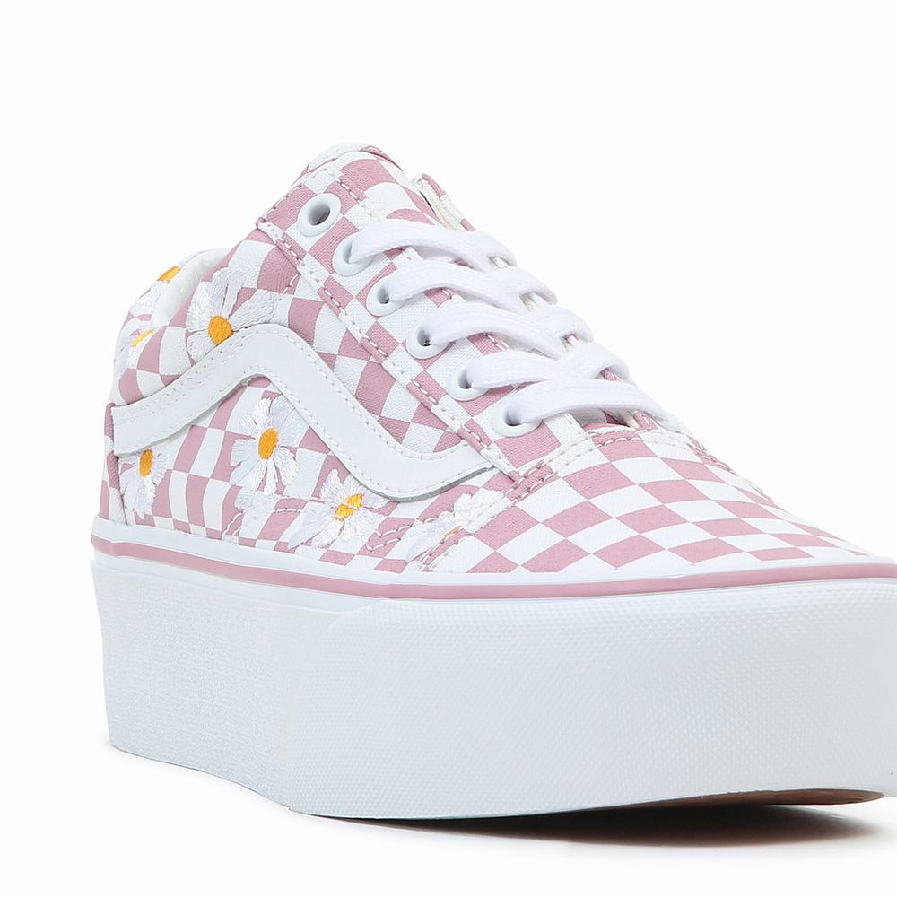 Women's Vans Old Skool Stackform Sneakers Pink | USA74680