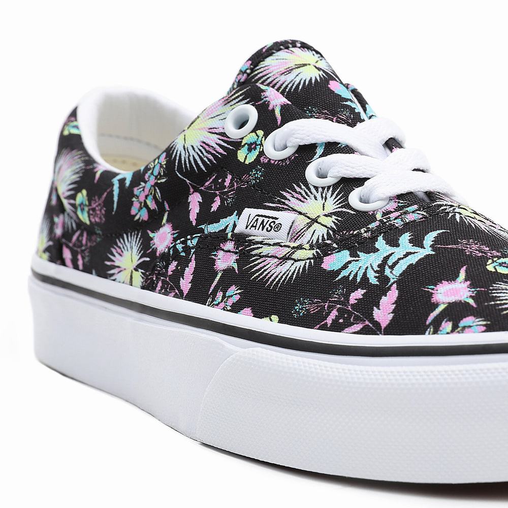 Women's Vans Paradise Floral Era Sneakers Black | USA04326