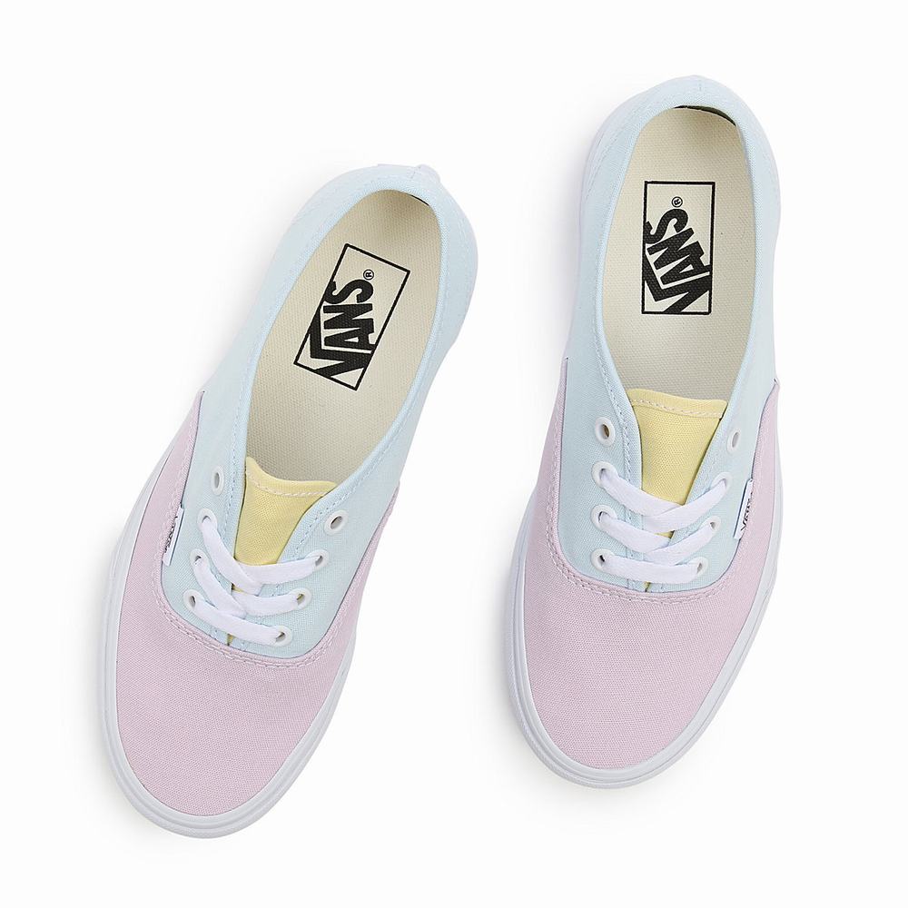 Women's Vans Pastel Block Authentic Sneakers Multicolor | USA92806