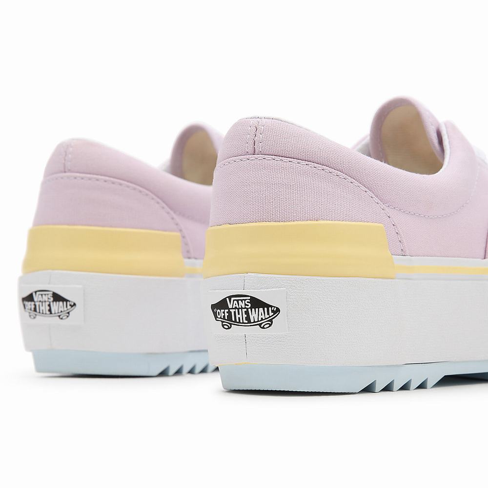 Women's Vans Pastel Era Stacked Sneakers Multicolor / Pink | USA82157