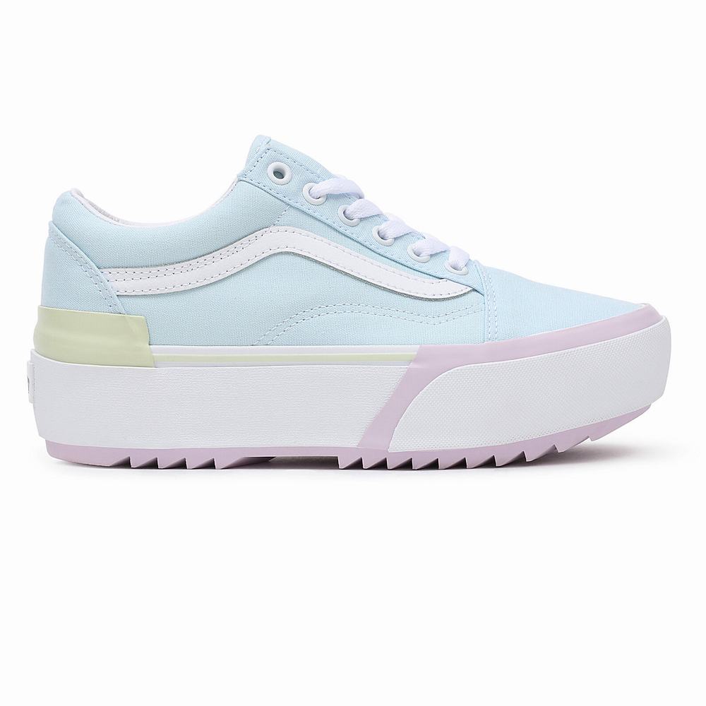 Women's Vans Pastel Old Skool Stacked Sneakers Multicolor / Pink | USA09184