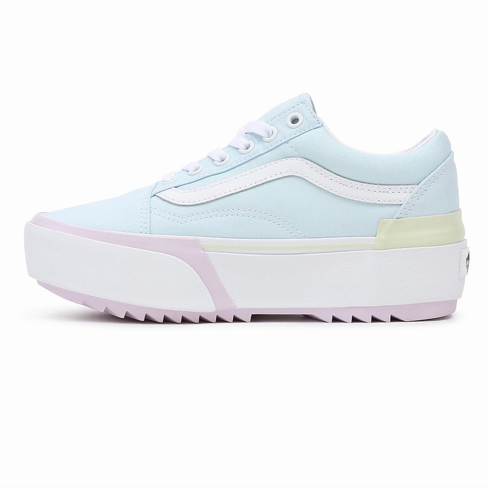 Women's Vans Pastel Old Skool Stacked Sneakers Multicolor / Pink | USA09184