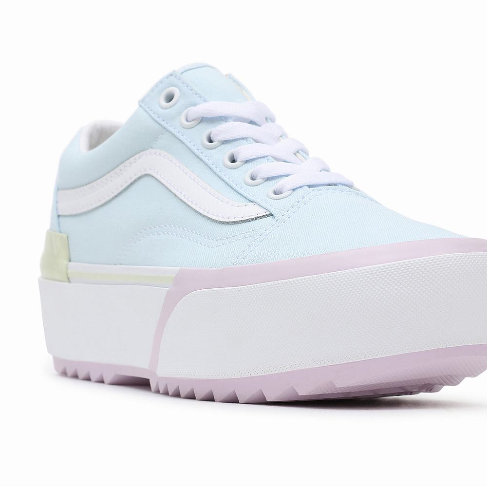 Women's Vans Pastel Old Skool Stacked Sneakers Multicolor / Pink | USA09184