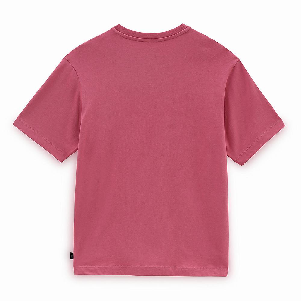 Women's Vans Patched up Pocket T Shirts Pink | USA68409